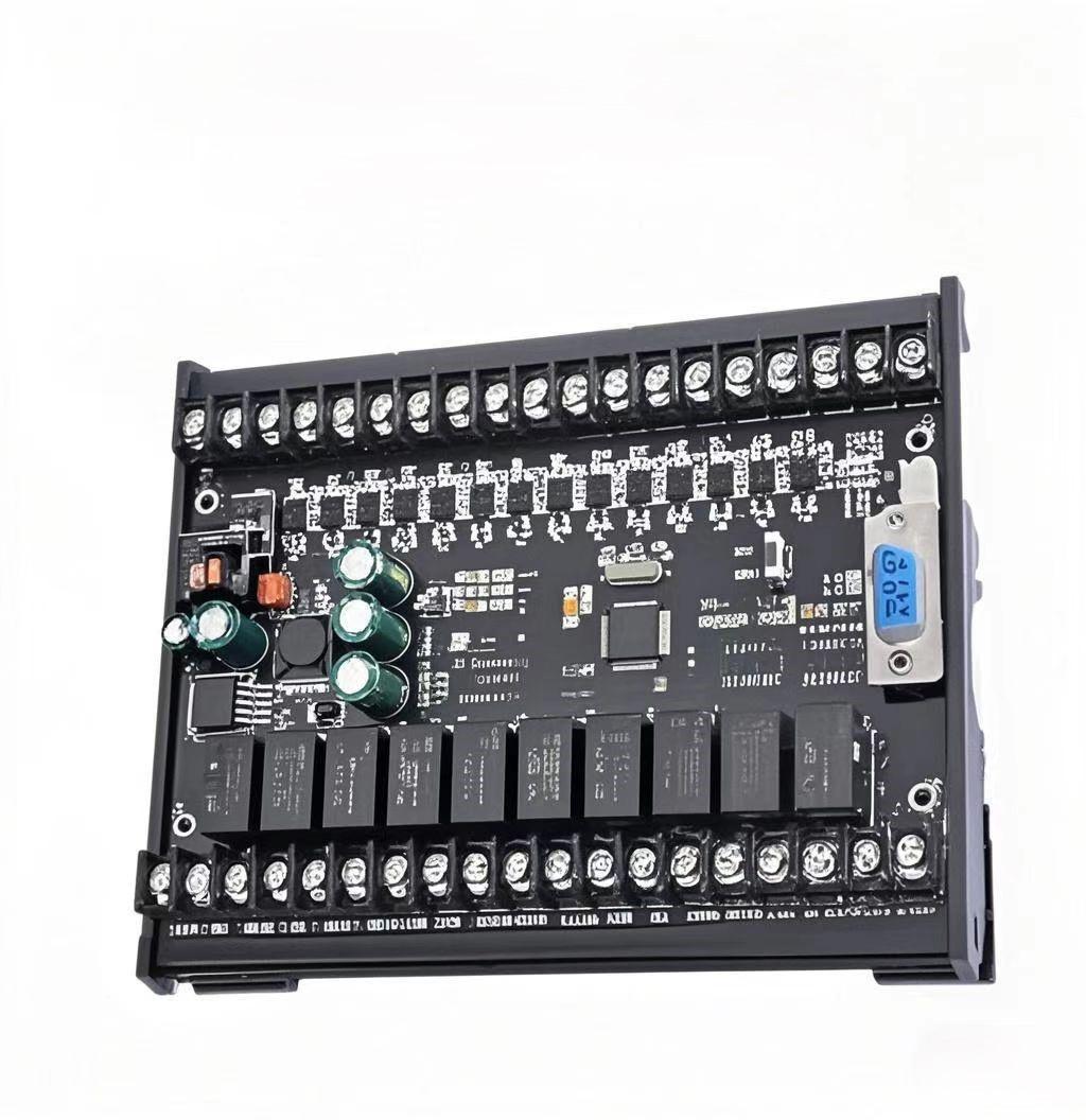 FX24MR Industrial PLC Module with DIN Rail & Simplified Delay – 32-bit CPU, Mitsubishi FX Series Ready,Programming via GX Works2/GX Developer