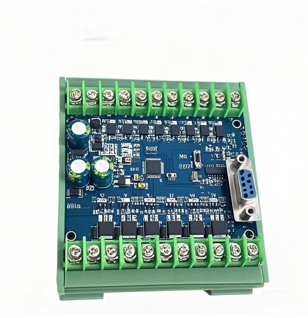 FX14MT PLC Controller Module with Rail Mounting & Simple Delay Timer, 32-bit CPU, Compatible with Mitsubishi FX Series, GX Works2 Support